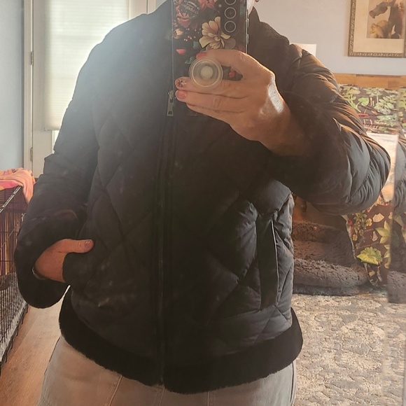 Blue Duck black puffer coat size M - Picture 3 of 6